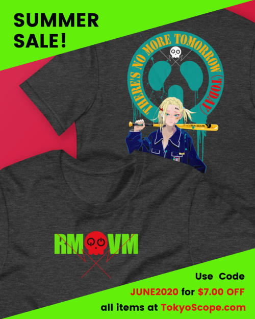 The Summer Sale at the TokyoScope store continues with discounts on our new RMvsVM shirt featuring o