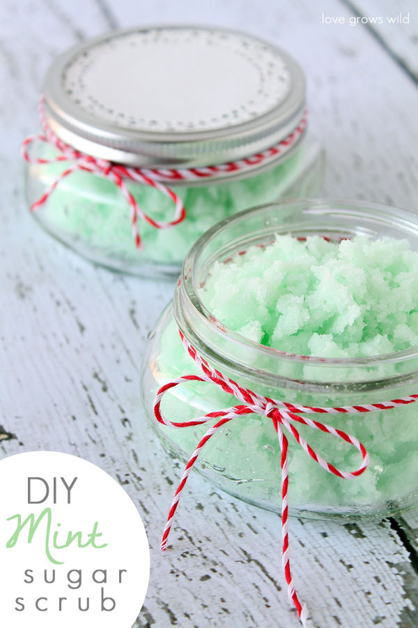 diychristmascrafts:  DIY 3 Ingredient Mint Sugar Scrub Recipe from Love Grows Wild