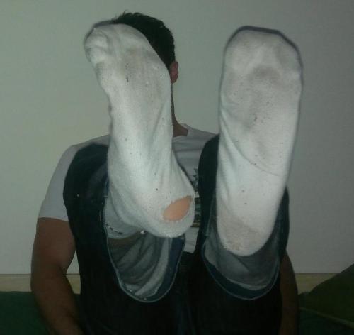 dirtysmellysocks: teenboysmellyfeet: Take a deep whiff and inhale the smell of all this sweaty smelly teen boy socks. Trust me it’s better than poppers. http://dirtysmellysocks.tumblr.com/ 