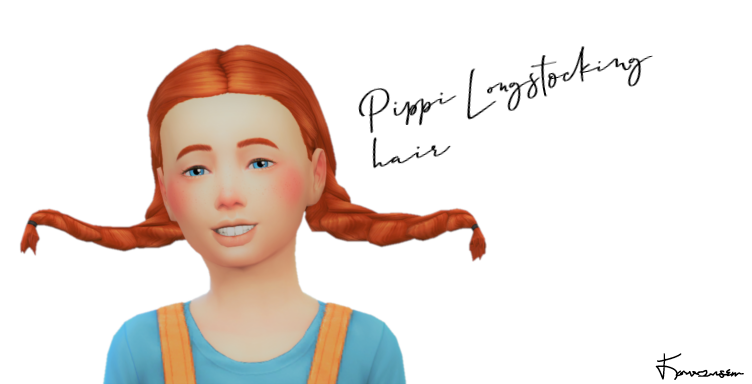 🌷 Pippi Longstocking Hair  🌷Good hello, Hope everyone is doing well!
Pippi longstocking was my favourite thing to watch growing up, and since I couldn’t find her hairstyle I decided to try and make it myself.
• bgc
• Not hat compatible
• Standard...