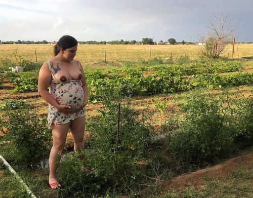ridefasttakechances:  Favorite part of the summer is the garden