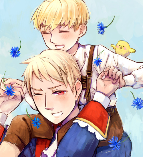 beautifulhetalia:  10.3芋兄弟再統一紀念！！ by 猫饅頭 Permission to repost given by artist.