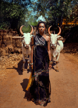 blackfashion:  Model Lola in PASTORALE photographed by Andrey Yakovlev. Art director: Lili AleevaCollection: Elen Om 