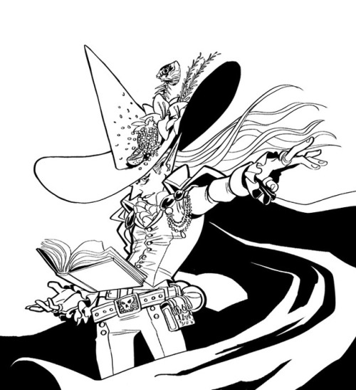 Inked these old sketches for fun.