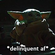 flamingdumpsterkittn:  mandalomera:  are you baby yoda af? [insp] | [mando af]   Right now I’m hungry bby 