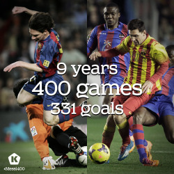 kicktv:  Skipping over tackles since 2004. 400 games for Barcelona as of today. 