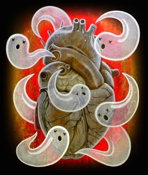 Porn photo bestof-society6:    “A HEART FULL OF GHOSTS”