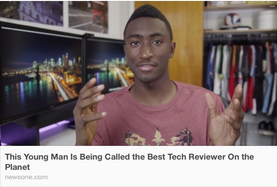 darvinasafo:  Marques Brownlee is the new 20 yo YouTube sensation. MKBHD has over