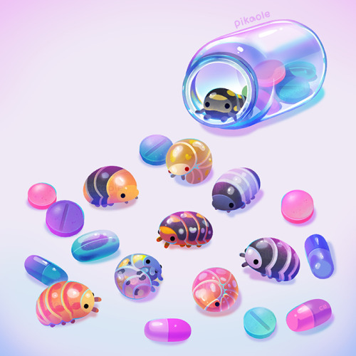 pikaole: Pill bugs[ Patreon / shop / galaxy themes / insta ]