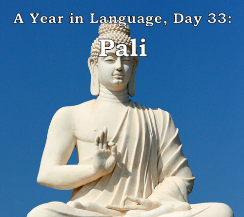 ayearinlanguage: A Year in Language, Day 33: Pali Pali is the religious language of Theravada Buddhi
