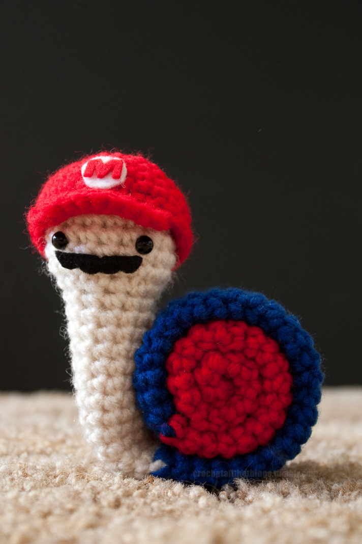 crochetallthethings:  Super Snail Bros pattern is available! On etsy: [link] On Ravelry: