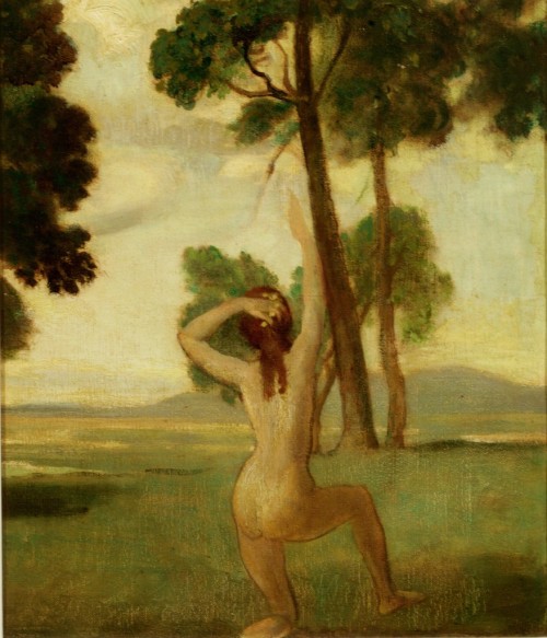 topcat77: Arthur Bowen Davies  Julie’s Possession Oil on canvas