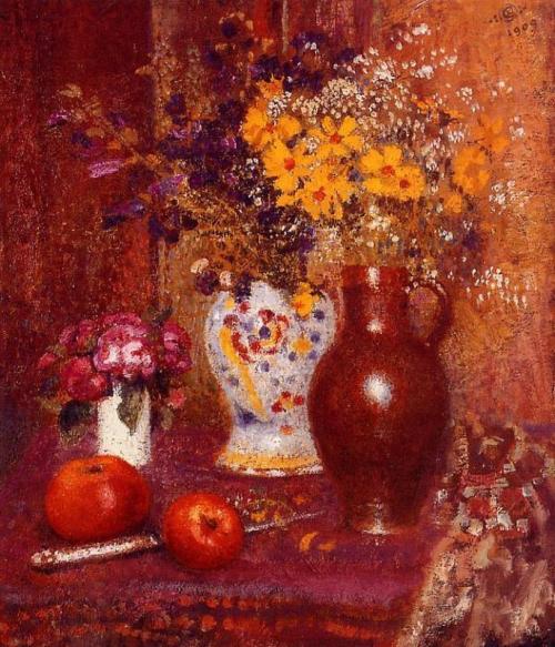 Flowers and Apples, Georges Lemmen