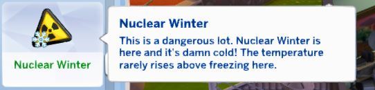 Sims 4 nuclear winter 