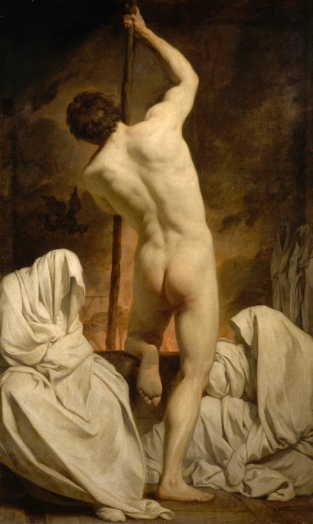 Caron passant les ombres. Oil on Canvas. 135 x 83 cm. Musée du Louvre, Paris, France. Ar