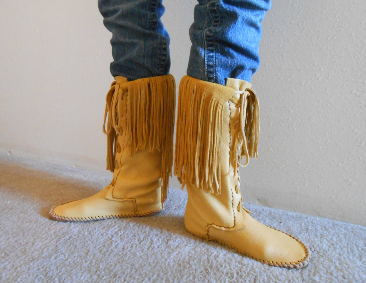 handmade native american boots