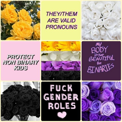 diligent-enby: Nonbinary + Flowers Theme • Taking Requests! Insta: @diligent_enby