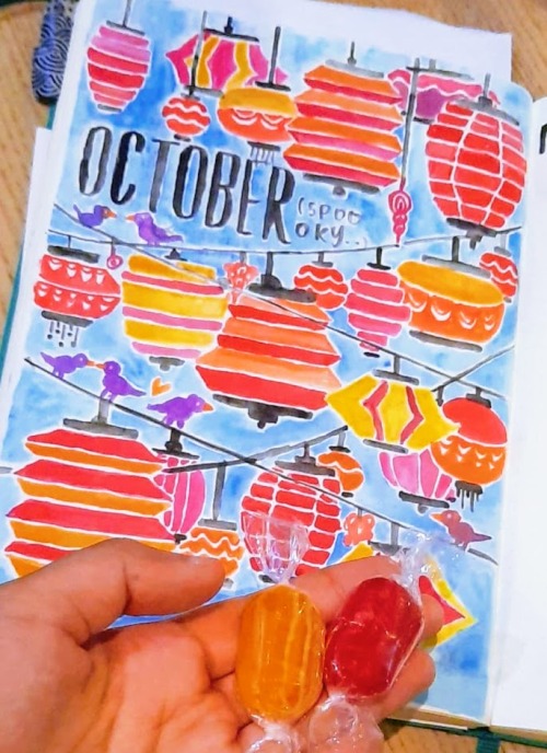 I used sherbets and @amandarachlee as my October bujo inspiration &lt;3 stay tuned for November,