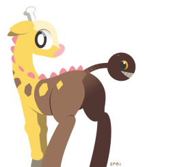 braddo-epon:  braddo-epon:  Is this correct giraffe anatomy? Is this pokemon even technically a giraffe? None of these questions matter!  made a SFW version. This guy’s just too damn cute to HAVE to be sexual.  Oh god, yay! It&rsquo;s so rare to see