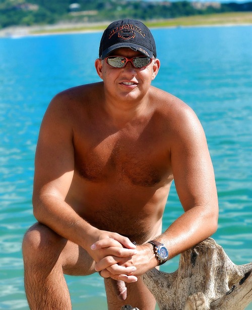 dadchaser63:  …”Okay Son, from chest up, not my penis”… 