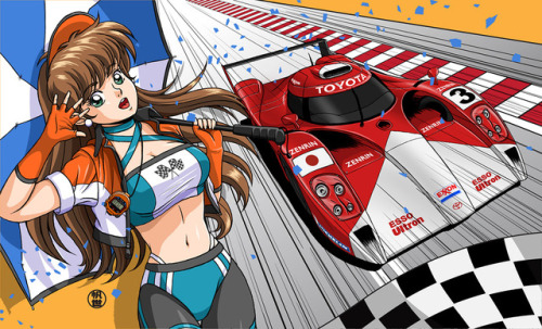 Race Queen and Toyota GT-1 