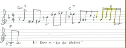 251jazzlicks:  #11 Bill Evans - “Bye Bye Blackbird”Key: F majorClassification: Yellow