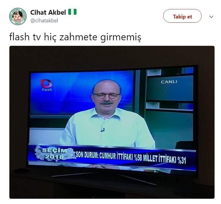 Flash Tv hiç zahmete...