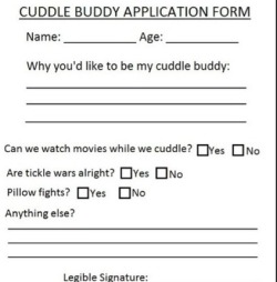 I need a cuddle buddy :(