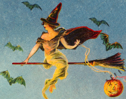 vintagegal:  Halloween postcard c. 1910s-1920s 