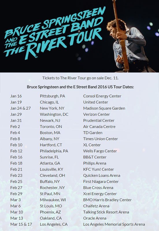 fuckyeahtheboss:
“
Bruce Springsteen And The E Street Band Announce 2016 The River Tour ”
THE BOSS IS COMING TO L.A. THIS IS NOT A DRILL. THE BOSS IS COMING TO L.A.