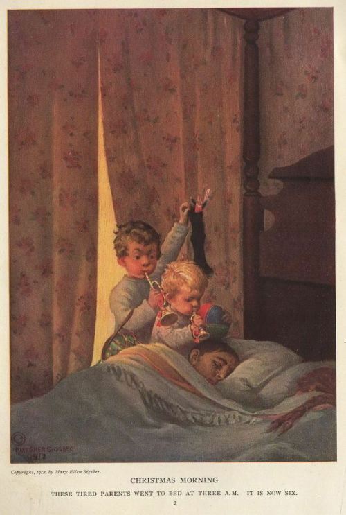 the1920sinpictures: December, 1913 Christmas Morning! Merry Christmas and have a lovely day to all w