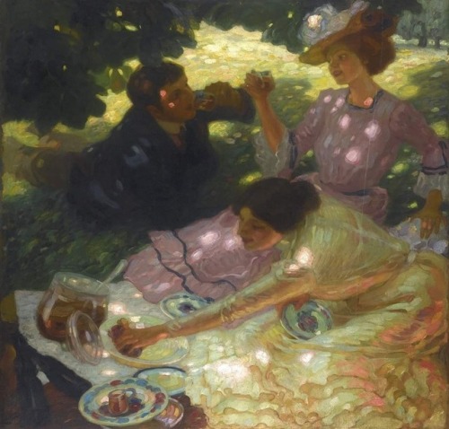 Leo Putz - The picnic - 1903