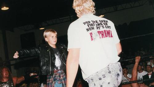 Shitloads Of Wrestling — The Sandman and his son, Tyler Fullington. Raven...
