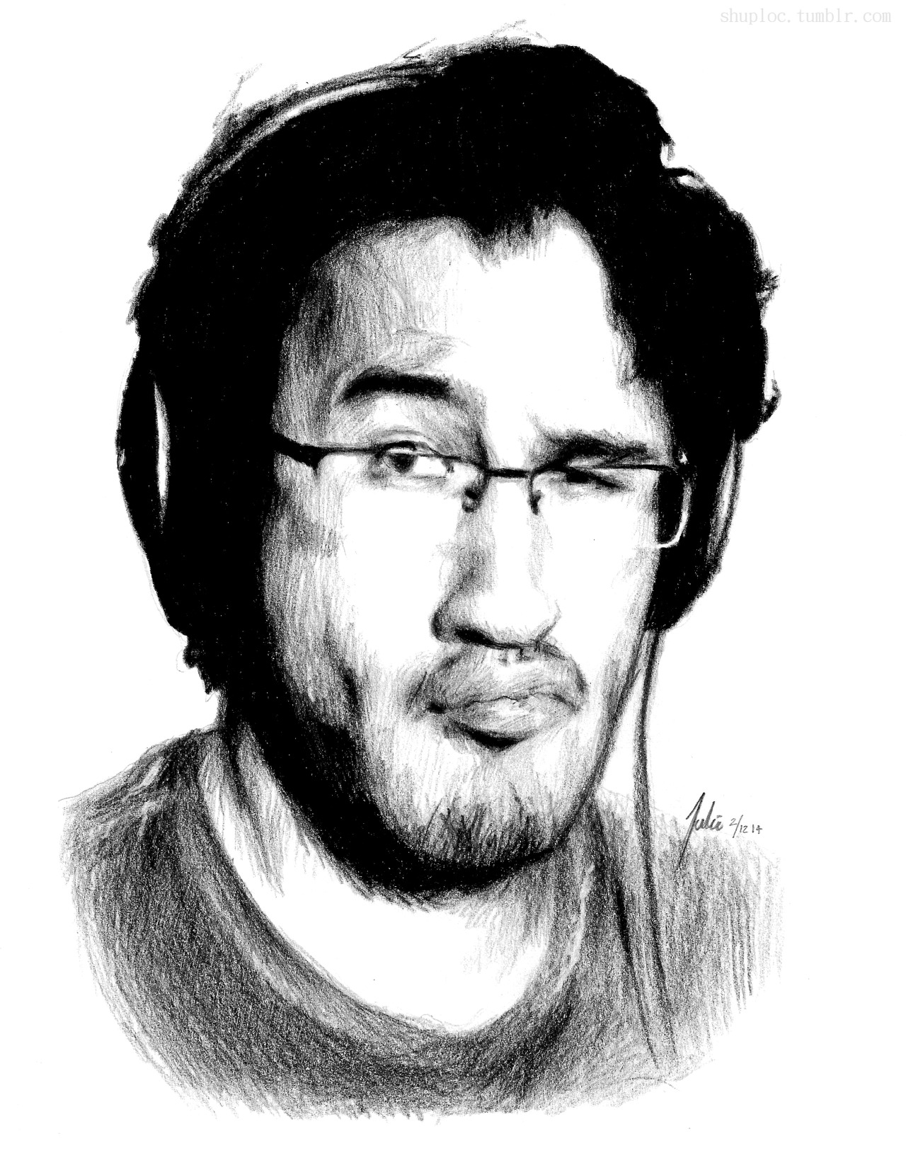 shuploc:  &ldquo;I’m too pro!&rdquo; -Markiplier    Black colored pencil