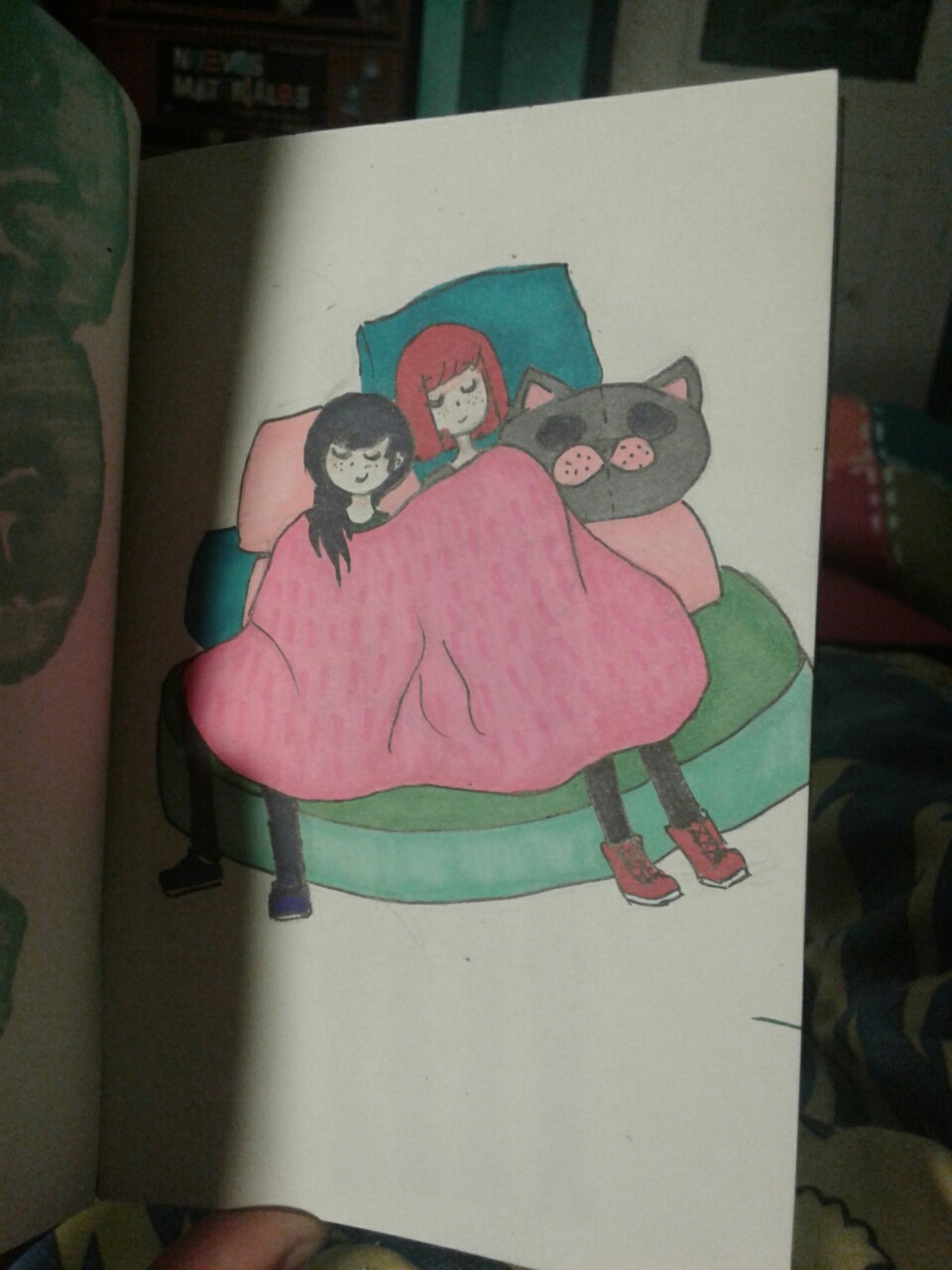 mi-mente-es-un-universo:  dibujos para mi polola, ella no tiene tumblr y quizas nunca