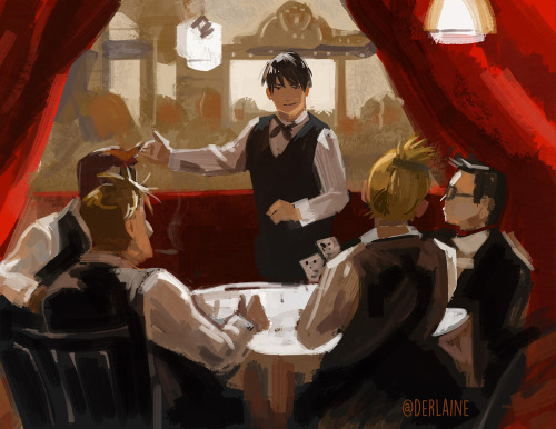 Did a FMA style study of a John Park piece who in turn did a study of Boardwalk Empire so I guess th
