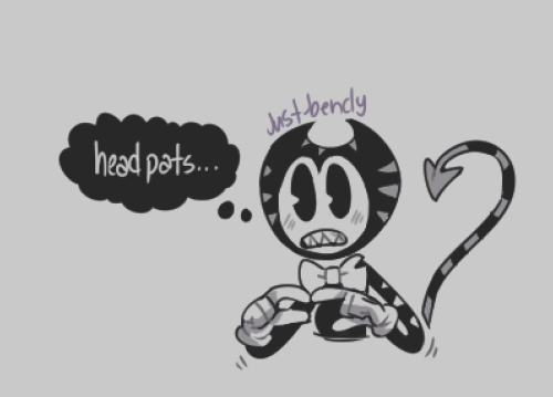 Princey!Bendy: Question, Does Growler Bite? I Wanna Give Him A Headpat But I Don't Wanna Make Him Uncomfotable.