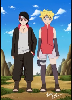 Head swap boruto and sarada