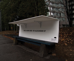 twloha:   fuks: A Vancouver charity, RainCity Housing, is converting city benches into pop-up shelters for homeless people.   Compassion. We hope you show it to others, and also to yourself. 
