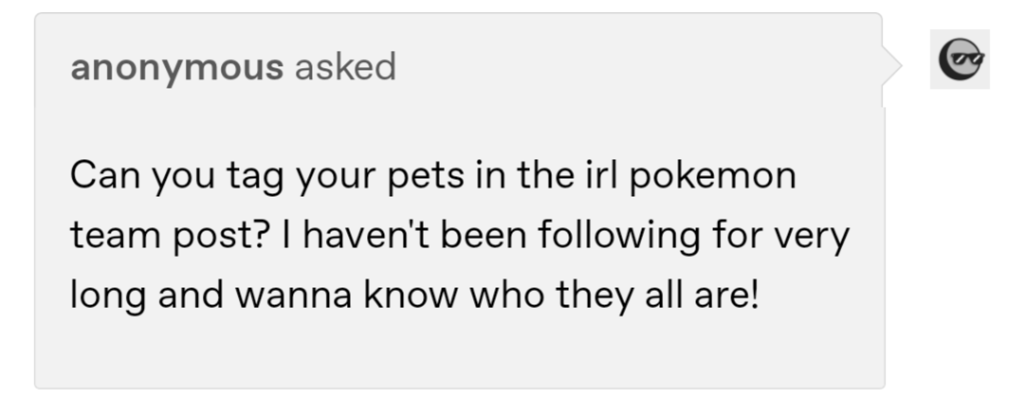 anonymous asked: can you tag your pets in the IRL Pokemon team post? I haven't been following for very long and I wanna know who they all are!