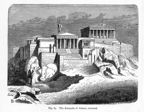 mysticum-paganum:Illustrations of the Acropolis of Athens, restored.