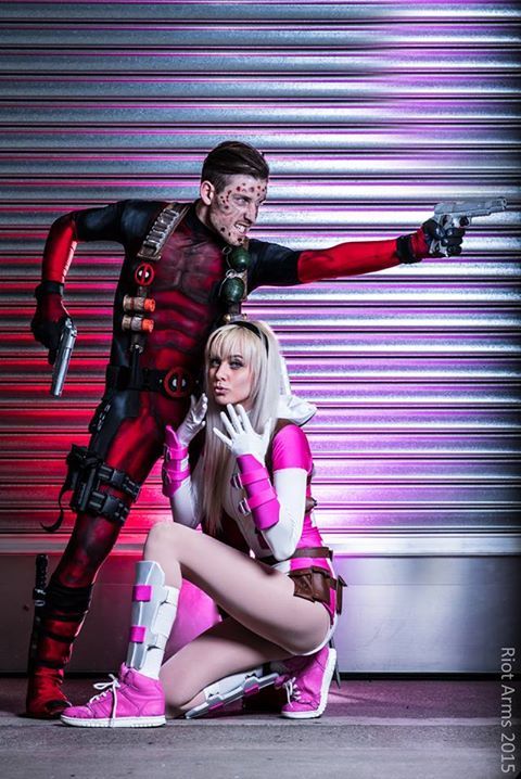 cameronisanairplane:Lady Deadpool: Black CatGwenpool: RadClawedRaidDeadpool: Something
