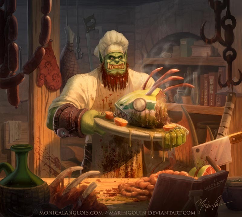 fallen-fighter-:  Orc  Orcs are aggressive, callous, and domineering. Bullies by