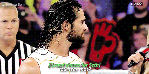 primadonnaseth:  Seth is always a slut for asking his opponent if they hear how loved