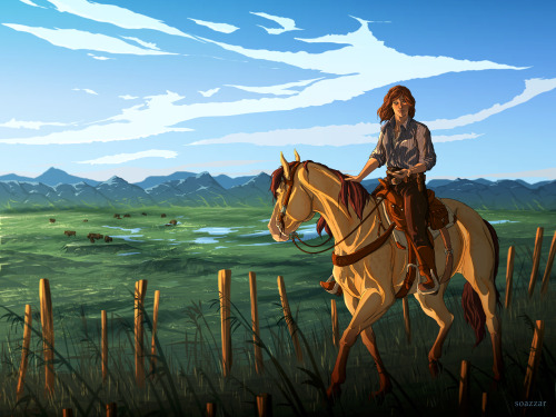 Commission for @writingandsins ! Plain fun with the landscape, thank you again :)