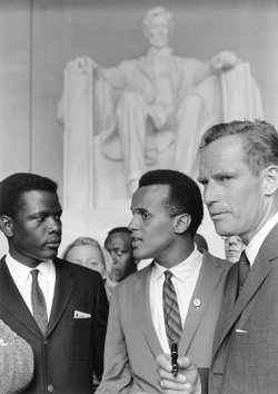 Twixnmix:  Harry Belafonte, Sidney Poitier, Charlton Heston, James Baldwin, Marlon