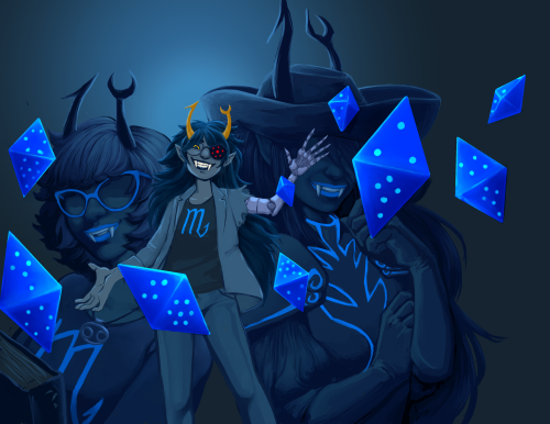 my first of two pieces for the 2020 homestuck calendar! have a vriska folks! you can find the link t