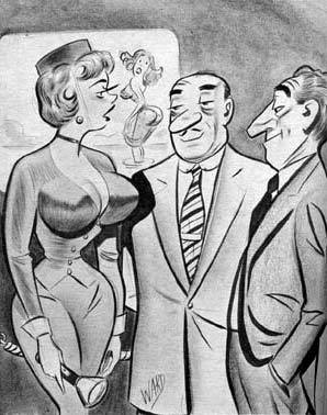 vintagegeekculture:  Cartoonist Bill Ward’s 1950s women. 