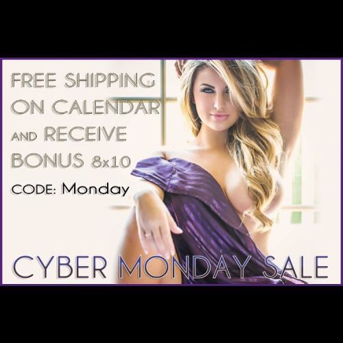 Head to the link in my bio ⬆️⬆️⬆️ -  Get Free shipping and a FREE 8x10 with code: MONDAY on your personalized & autographed 2016 Ashley Alexiss calendar - today only! by ashalexiss