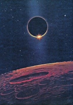 martinlkennedy:  David Hardy - The Ring of Fire (from The New Challenge of the Stars by Patrick Moore &amp; David Hardy 1977) 